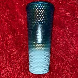 Starbucks Iridescent Blue and White Tumbler
